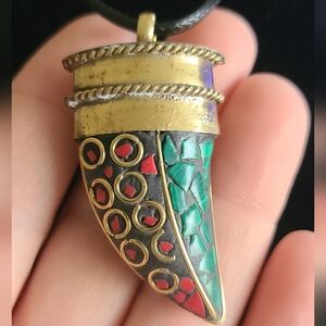 Tibetan Style Pendant Necklace